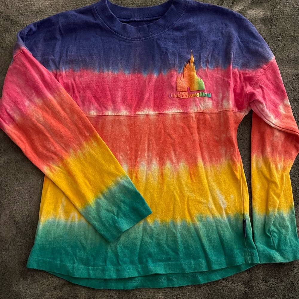 Authentic Disney tie dye Spirit Jersey youth size S